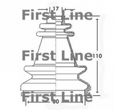 FIRST LINE fcb2502 -  Пыльник, приводной вал